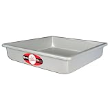 Fat Daddio's PSQ-12122 Anodized Aluminum Square Cake Pan, 12 x 2 Inch