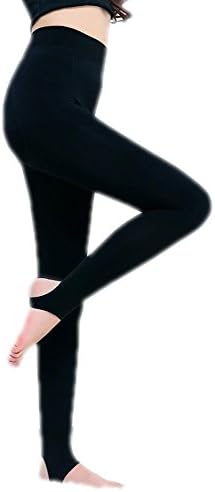 HONGGUOGUO Women 's Motherwort Thickening Knee care Function Pants High Density Nylon Plus Cashmere Warm Leggings , Black , All code