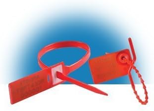 Tegracheck Pull-Up Security Seals 175mm Knurled Tail Sequentially Numbered by Xtegra