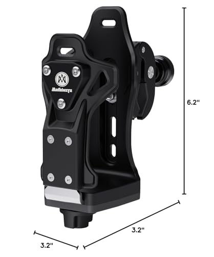 Extra Large Motorcycle Cup Holder Anti Theft, Mathtoxyz Bike Water Bottle Holder 1.95 – 3.6 inch Universal Size Handlebar Drink Holder Cage for Moto Bicycle, Boat, Scooter, Stroller, Wheelchair