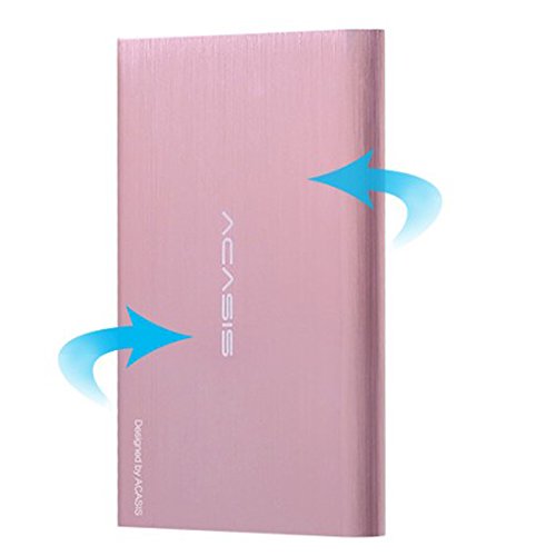 HDD 2.5" 120GB Portable External Hard Drive USB3.0 Hard Disk Storage Devices Desktop Laptop (Pink)