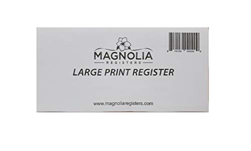 10 Pack Large Print Low Vision Checkbook Registers, 3" x 6", Check ...