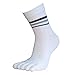 Binmer(TM)Men Socks Cotton Middle Tube Sports Five Finger Toe Socks