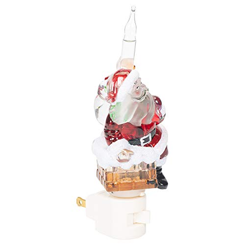 Roman 33672 7" Santa Chimney Bubble Light Night Light Pricepulse