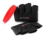 The Anti-Ripper Glove | Fit Four Callus Guard Fitness Gloves for Weightlifting & Cross Training Athletes - Premium Leather Palm (All Black, Medium)