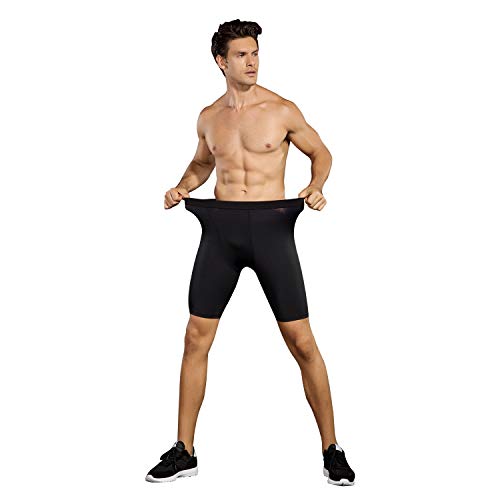 Niksa 3 Pack Compression Shorts Men Quick Dry Black Performance Athletic Shorts-L - Thumbnail 5