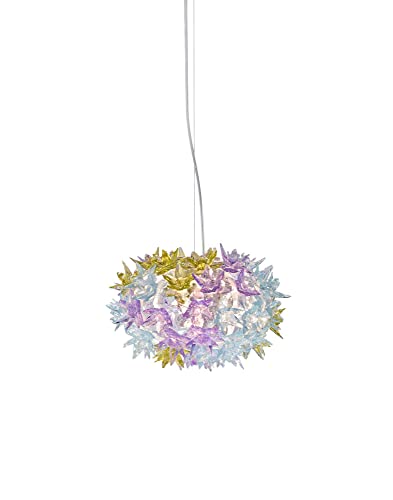 Kartell 09260LV Bloom Lamp, Plastic, Light Blue