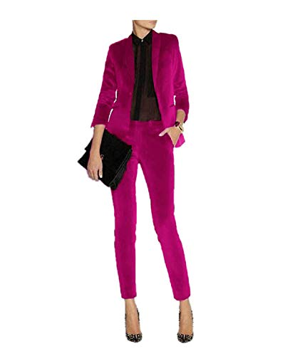 JYDress Women's Velvet Pant Suits Set 