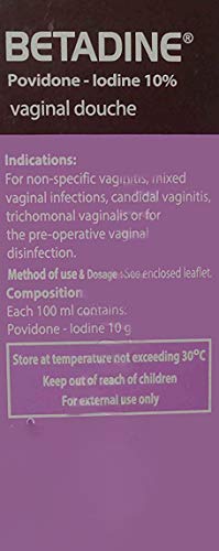 BETADINE Vaginal Douche Povidone-Iodine 10% for Women Intimate Care 120 ml (3 Packs = 360 ml / 12.7oz)