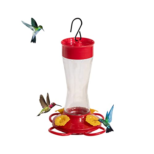 Nature's Rhythm Bird Feeder 4 bee Guard Plastic Yellow Flowers Feeding