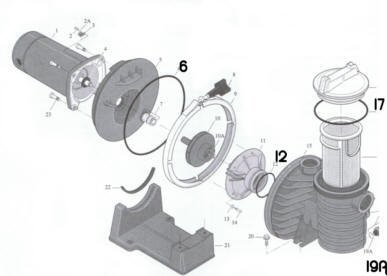 Sta-Rite Pump Dura-Glas II/Max-E-Glas II Diffuser O-Ring