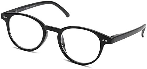 Computer Gaming Glasses Blue Light Blocking Reflection, Anti-Glare and UV Prevent Headaches, Sleep Better, Reduce Eye Fatigue,HD Lens -Vintage Round Rim Spring Hinge Frame