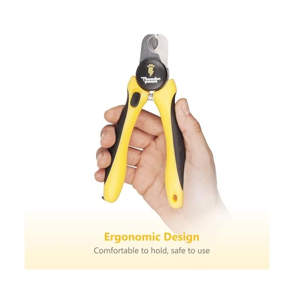 Professional-Grade-Dog-Nail-Clippers-by-Thunderpaws-with-Protective-Guard-Safety-Lock-and-Nail-File-Suitable-for-Medium-and-Large-Breeds Thunderpaws Professional-Grade Dog Nail Clippers with Protective Guard and Safety Lock (Medium to Large Breeds, Yellow)
