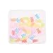 WANDIC Resin Gummy Bear Pendant, 40 Pcs 8 Colors Candy Necklace Charms Cartoon Bear Pendants Keychain Pendant DIY Necklace Accessories