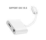 iPhone 7 Adapter, Charm sonic iPhone 7 Plus Headphones Adapter, iPhone 7 Lightning to 3.5mm Headphone Adapter,Charge Adapter, Earphone Adapter - Upgrade for IOS 10.3+