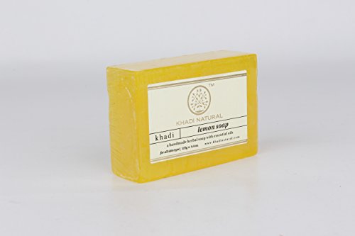Khadi natural ayurvedic herbal handmade lemon soap (125…