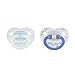 NUK Glow-in-The-Dark Orthodontic Pacifiers, 0-6 Month (Pack of 2)