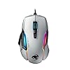 Roccat Kone AIMO Souris Gaming (remastered) – Capteur Optique Owl-Eye Haute Précision (de 100 à 16.000 DPI), Blanc