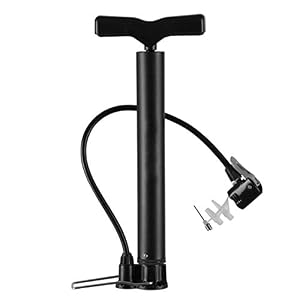 Bike Pump Portable Bicycle Tire Air Pump Mini Floor Pump 120 PSI for Road Mountain Bikes