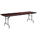 Flash Furniture 30'' x 96'' Rectangular High Pressure Mahogany Laminate Folding Banquet Table [YT-3096-HIGH-WAL-GG]