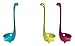 RioRand Soup Ladle 3 Piece Nylon Dishwasher Safe Kitchen Utensil Cookware Loch Ness Monster, Green, Blue and Pink