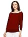 Made By Johnny MBJ WT822 Womens 3/4 Sleeve with Drape Top M Wine