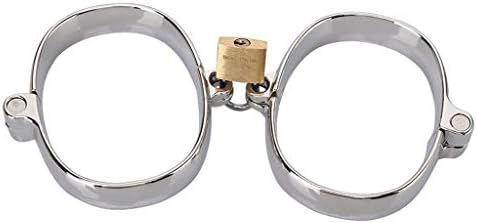 WRZH Female Footcuffs (Elliptical Diameter 7.7 Cm*6 Cm) Love Training Metal Props Fixated Fun Gifts For Sister TShirt