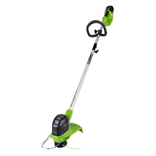 Greenworks ST40B410 Cordless String, 12" Trimmer (4.0Ah), Green & Black - Image 5