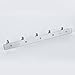 HOMEIDEAS Coat Hook Rack Wall Mounted 13-Inch SUS304 Stainless Steel Brushed Nickel Towel and Key Hook Rail 5 Hooks