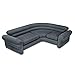 Intex Inflatable Corner Couch Sectional + Queen Size Pull-Out Futon Sofa Bed