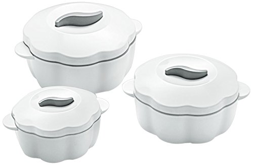 Click Here to See More Images Cello Bloom Casserole Gift Set, 3-Pieces, White