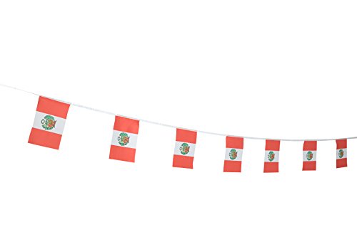 TSMD Peru Flag, 100 Feet Peruvian Flag National Country World Pennant Flags Banner,Party Decorations for Grand Opening,Olympics,Bar,World Cup,School Sports Events,International Festival Celebration - Thumbnail 5