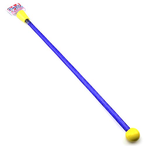 24" Long Cheerleader Baton Sticks Crystal Baton Twirler for Girls Cheerleading Practice Games Toy with 2 GosuToys Stickers (Assorted Colors)