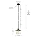 GLOBE Electric 64847 Nate 1-Light Pendant, Oil Rubbed Bronze, Clear Glass Shade