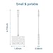 Anytrox 3 in 1 Headphone Adapter for iPhone,3.5mm Earphone Aux Audio and Charge Adapter Splitter Compatible for iPhone 14 13/12Pro/11/X/8 and iPad(White)