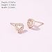 PANDORA Open Heart Stud Earrings - Great Gift for Her - Stunning Women's Earrings - 14k Rose Gold & Cubic Zirconia