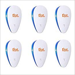 2019 New Ultrasonic Pest Repeller 6 Packs,Electronic Indoor Plug in for Insects Mice Ant Mosquito Spider Rodent Roach, Good Repellent for Children and Pets' Safe1 (A Best Pest Control)