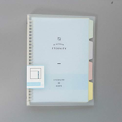 SUPERTOOL Project Note Pad, A5 Loose-Leaf Notebook Subject Dividers Notebook for Student Office Writing（Blue）