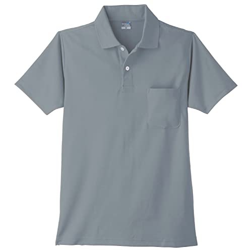 小倉屋 POLOIZM(ポロイズム) 9006 DRY半袖ポロシャツ グレー SS 9006-40-SS
