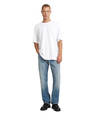 G-Star Men's Dakota Regular Straight Jeans, Colour Blue, Size: Waist 36, Inseam 34