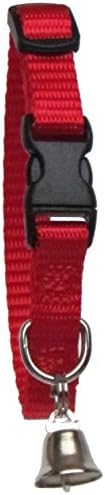 Sandia Pet Products 3/8" Regular Red Ferret Collar with Bell - Adjustable 6 to 8 Inches