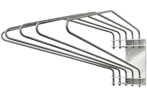 COLORTRIEVE X-Ray Apron Rack (Wall Mount) - 5 Arms, Left Swing