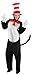 elope Dr. Seuss Cat in The Hat Adult Jumpsuit Costume (S/M)