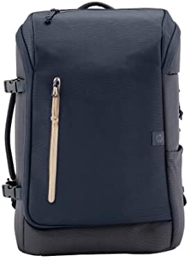 Travel Mochila para Portatiles de hasta 15,6" (Capacidad 25L, Ampliable hasta 30 L, Impermeable, Ergonómica, Bolsillo con Bloqueo RFID, Cremalleras con Cierre) Color Azul Oscuro