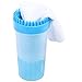 Upgrade 2 in1 Dog Paw Cleaner & Pet Grooming Brush - Portable Pet Paw Cleaner with Towel,Soft Silicone dog foot washer for Dog Cat Grooming with Muddy Paws (Blue,X-Large)