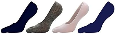 Donnadream 4 Pair Men Toe Socks, Mens No Show Deodorant Cotton Socks Men's Five Finger Summer Toe Socks Non Slip Breathable Cotton Socks (Pure)