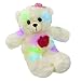 WEWILL LED Teddy Bear Stuffed Animals Light up Soft Plush Toys with Colorful Flash LED Lights , Stuffed Animal Toy Gifts for Mother's Day 15-Inch (Pink)