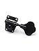 Metallor Vintage Open Gear Machine Heads Tuners Tuning Pegs 4 In Line Right Hand Guitar Parts replacement for P Bass J Bass Black 4PCS