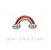 25 Pcs Summer Breeze Iron On Embroidered Applique DIY Decoration Patch Set - T-shirt Milk Cola Cocktail Boat Popcorn Ice-Cream Palm Tree Cup Cake Rainbow Patches