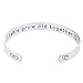 O.RIYA Let's Grow Old Together, Gift for Her, Wedding Gift, Wife's Gift Custom Cuff Bracelet